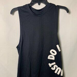 Women's Nike Dri-Fit  Size XS - Black Sleeveless Just Do It Sheer Top